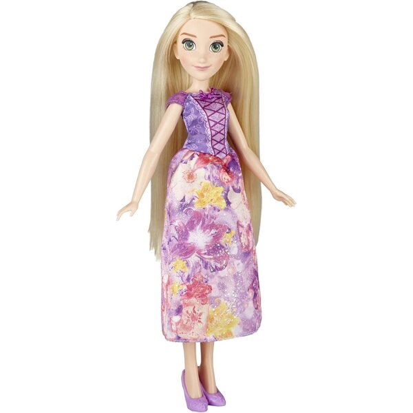 Disney Princess Royal Shimmer Rapunzel – Puppe mit glitzerndem Kleid und Aquarell-Design