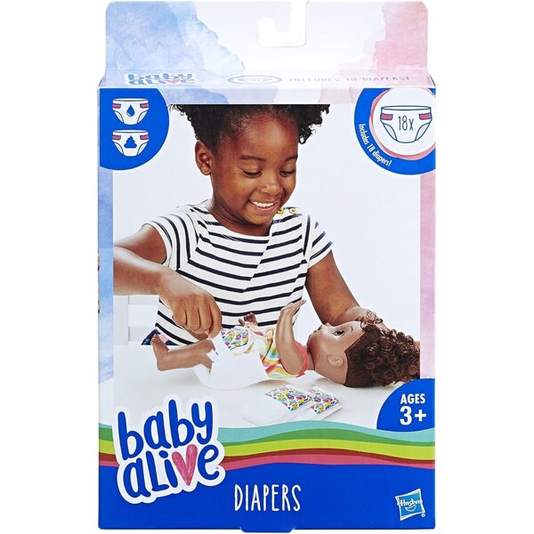 Baby Alive Pannolini Monouso - 18 pezzi per bambole che bagnano e fanno la cacca