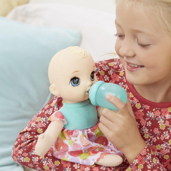 Baby Alive Lil 'Slumbers Blonde – Interaktive Puppe für Pflege und Liebesspiele