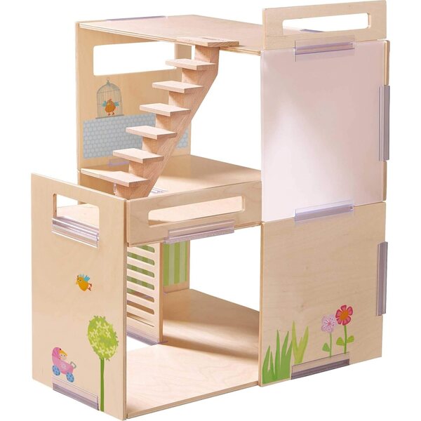 HABA Little Friends Casa delle Bambole Villa Primavera Mattina - Casa in Legno Personalizzabile