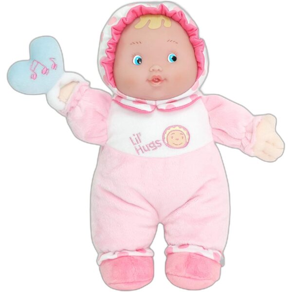 JC Toys Lil' Hugs Babypuppe 30,5 cm – sichere weiche Puppe für Neugeborene