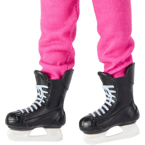 Barbie PWHL 2025 Hockeypuppe in Rosa, Lila und Blaugrün, inklusive Zubehör