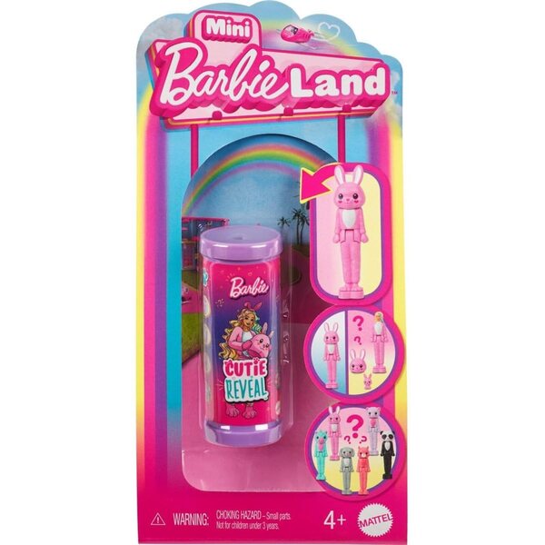 Mattel Mini BarbieLand Cutie Reveal – Packung mit 10 Mikro-Überraschungspuppen