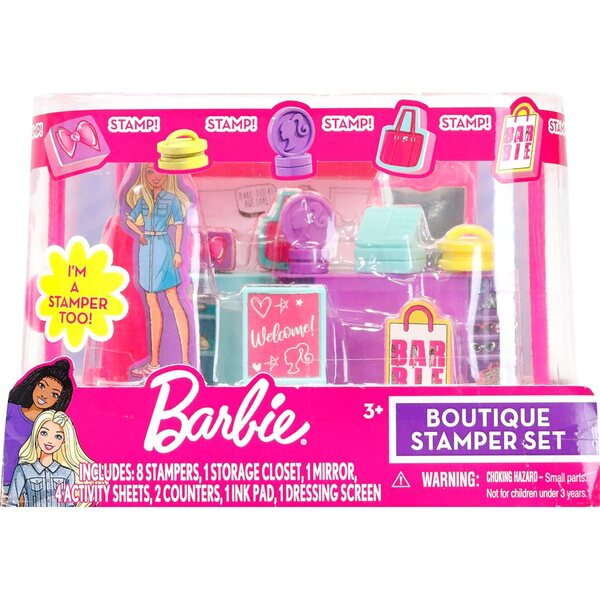 Barbie Boutique Kreativ-Stempelset mit 8 Stempeln und Tinte im Lieferumfang enthalten
