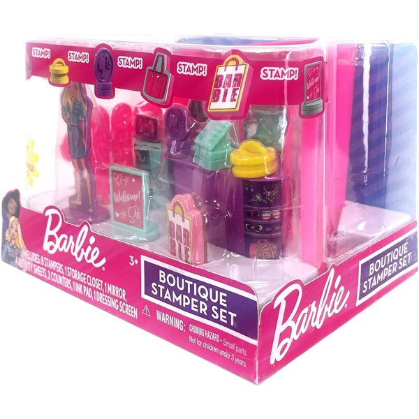 Barbie Boutique Kreativ-Stempelset mit 8 Stempeln und Tinte im Lieferumfang enthalten