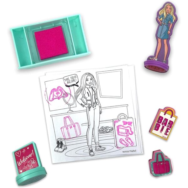 Barbie Boutique Kreativ-Stempelset mit 8 Stempeln und Tinte im Lieferumfang enthalten