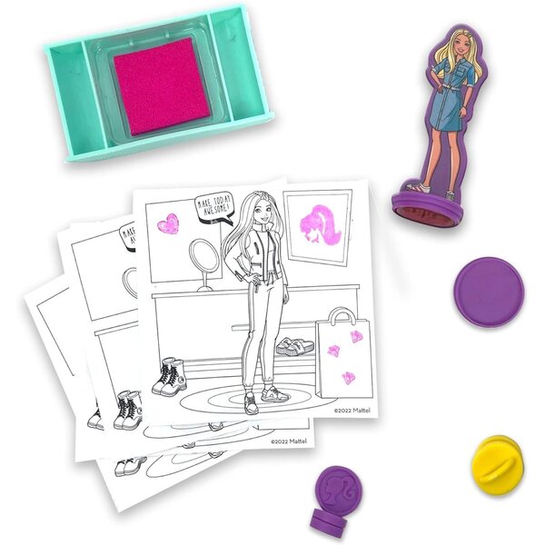 Barbie Boutique Kreativ-Stempelset mit 8 Stempeln und Tinte im Lieferumfang enthalten