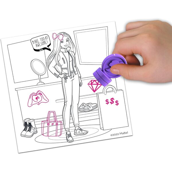 Barbie Boutique Kreativ-Stempelset mit 8 Stempeln und Tinte im Lieferumfang enthalten