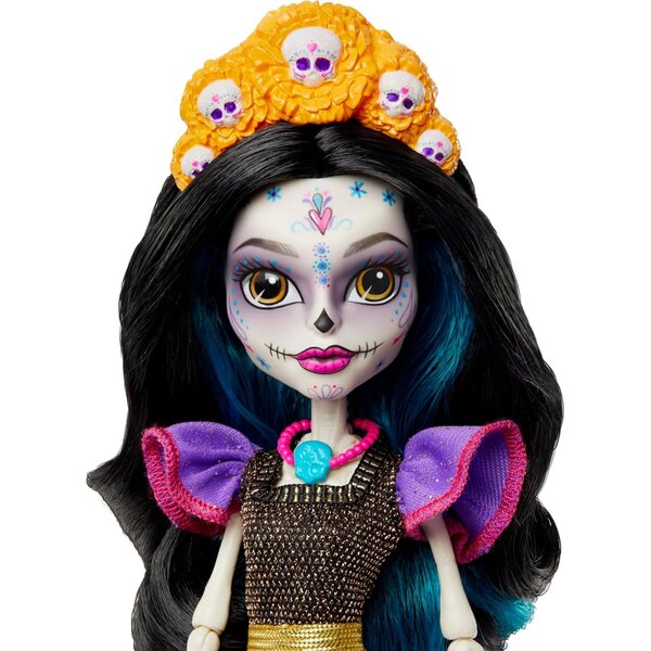 Monster High Skelita Calaveras Día De Muertos Puppe mit traditionellen Details und Zubehör
