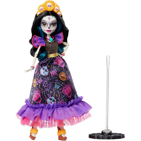 Monster High Skelita Calaveras Día De Muertos Puppe mit traditionellen Details und Zubehör