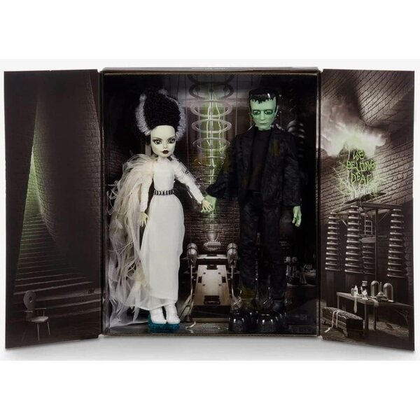 Monster High Skullector Frankenstein & Bride Set 10,5-Zoll-Puppen mit exklusiven Details
