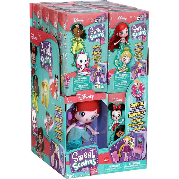 Disney Sweet Seams bambola di straccio 15 cm con accessori e storia da gioco
