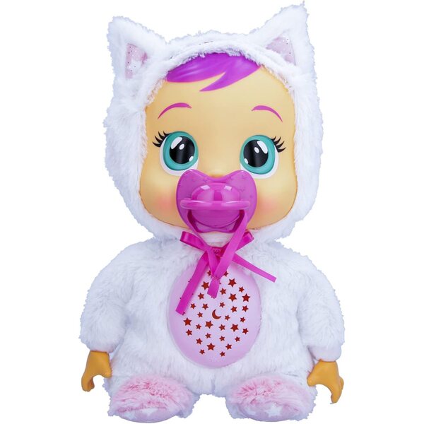 Cry Babies Daisy-Puppe mit Sternenprojektion und Schlafliedern für Kinder ab 18 Monaten