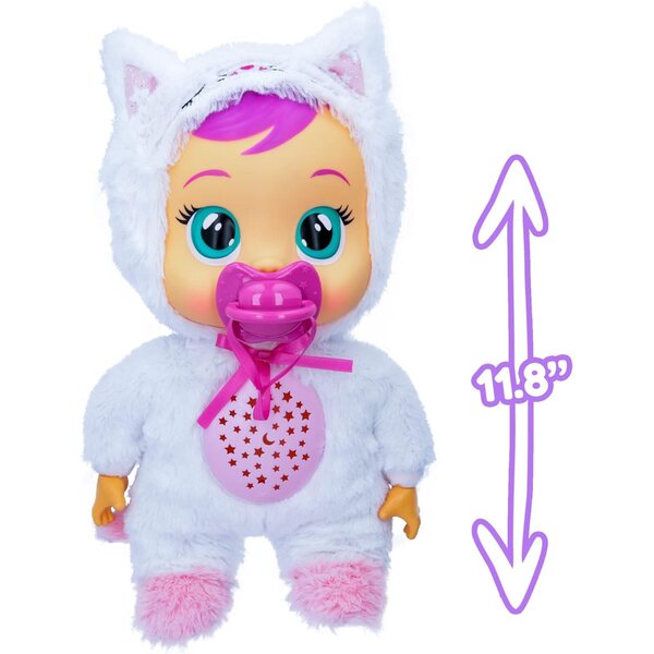 Cry Babies Daisy-Puppe mit Sternenprojektion und Schlafliedern für Kinder ab 18 Monaten