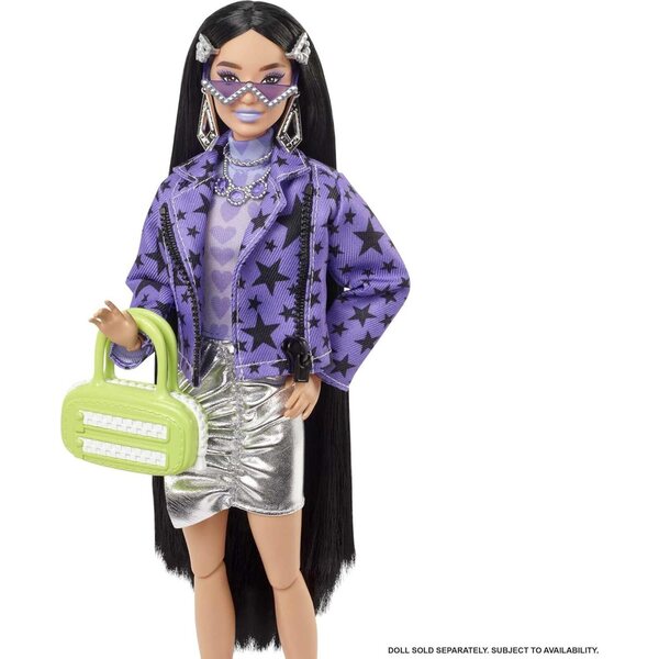 Barbie Extra Tiere und Mode-Set mit 7 Teilen: Welpe, Accessoires und trendiges Outfit