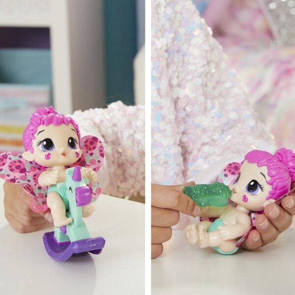 Baby Alive Glo Pixies Minis Berry Bug Bambola Luminescente 10 cm