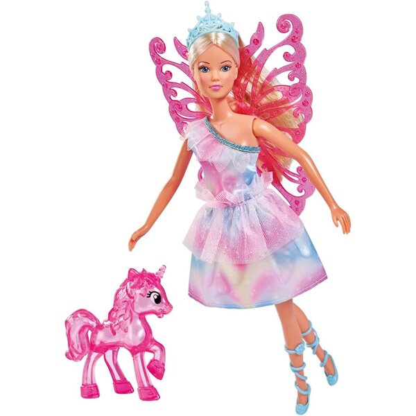 Lutka Steffi Love Unicorn Fairy 29 cm s jednorogom i uklonjivim krilima