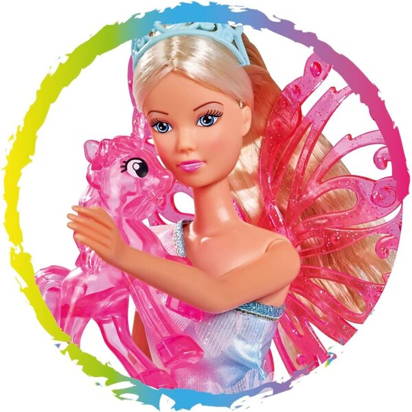Steffi Love Unicorn Fairy bambola 29 cm con unicorno e ali rimovibili