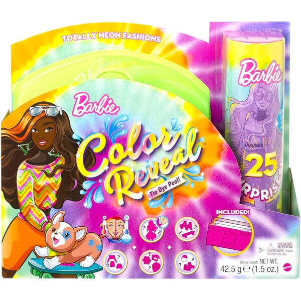 Barbie Color Reveal Totally Neon mit 25 Überraschungen und überraschenden Farbwechseln