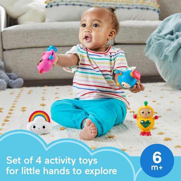 Fisher-Price Happy World Friends Geschenkset – Lernspielzeug für Kinder