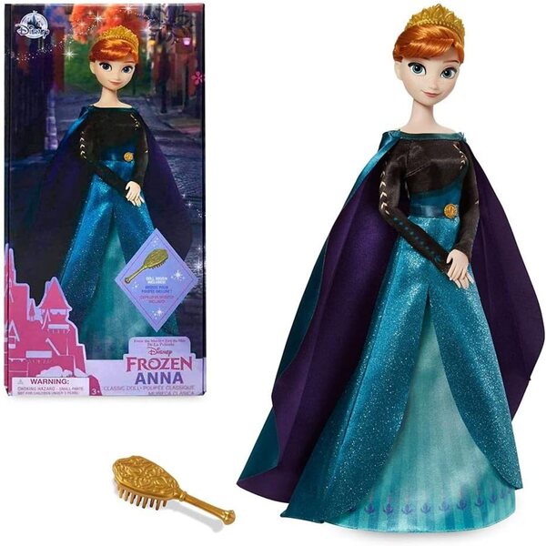Disney Anna Frozen 2 Puppe – Elegante Prinzessin 29 cm mit Deluxe-Kostüm