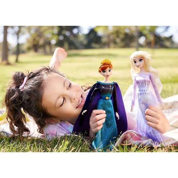Disney Anna Frozen 2 Puppe – Elegante Prinzessin 29 cm mit Deluxe-Kostüm