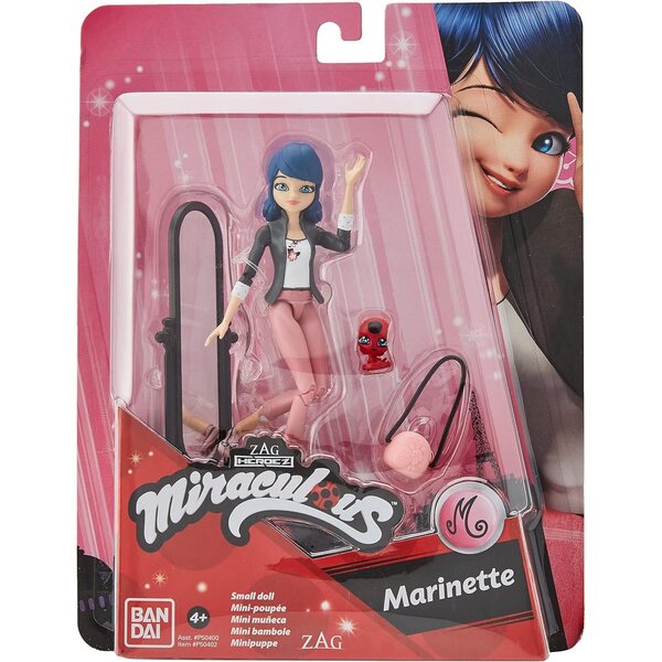 Miraculous Ladybug Minipuppen 12 cm mit Zubehör und Kwami – sortiertes Set