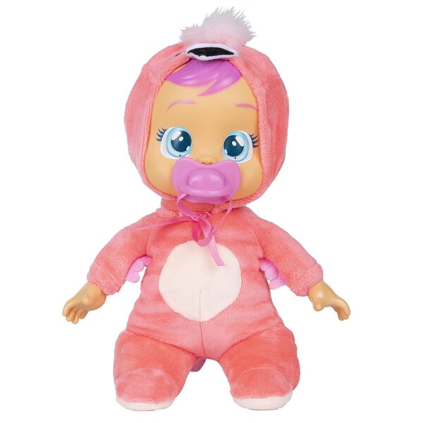 Cry Babies Tiny Cuddles Fancy 9" weiche Puppe mit echten Tränen und rosa Schnuller