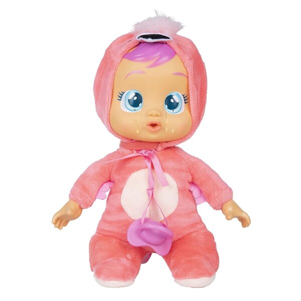 Cry Babies Tiny Cuddles Fancy 9" weiche Puppe mit echten Tränen und rosa Schnuller