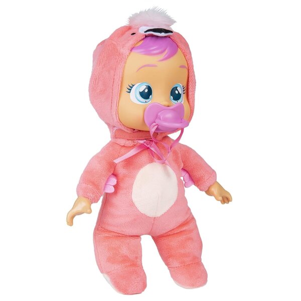 Cry Babies Tiny Cuddles Fancy 9" weiche Puppe mit echten Tränen und rosa Schnuller