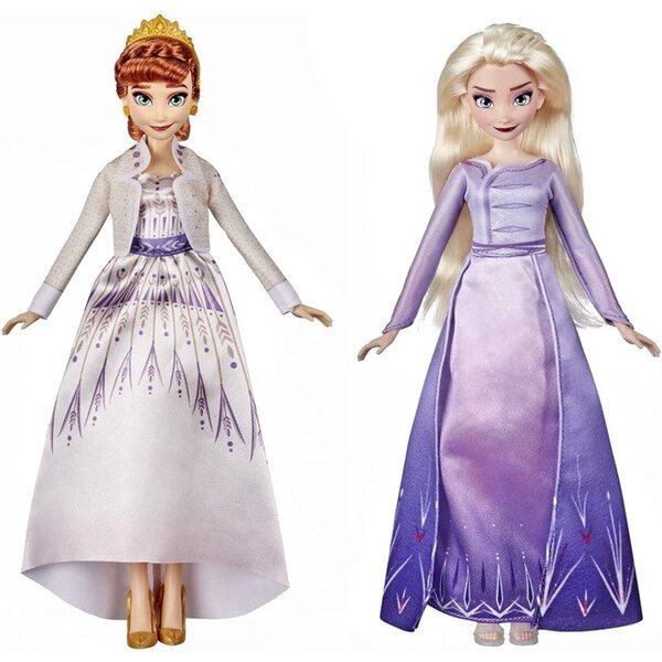 Disney Frozen 2 Anna ed Elsa Royal Moda con Abiti e Accessori per Bambole dai 3+