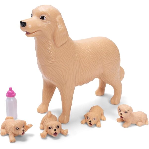 Simba Steffi Love Welcome Puppies – Puppe mit schwangerer Hündin und Welpen, inklusive Zubehör