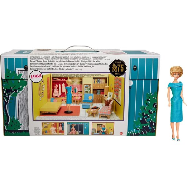 Barbie Dreamhouse 75° Anniversario Casa Classica con Bambola e Accessori Vintage