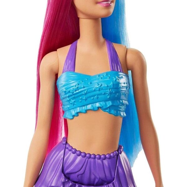 Barbie Dreamtopia Meerjungfrau mit glitzerndem Schwanz und bunter Tiara – zufälliges Modell