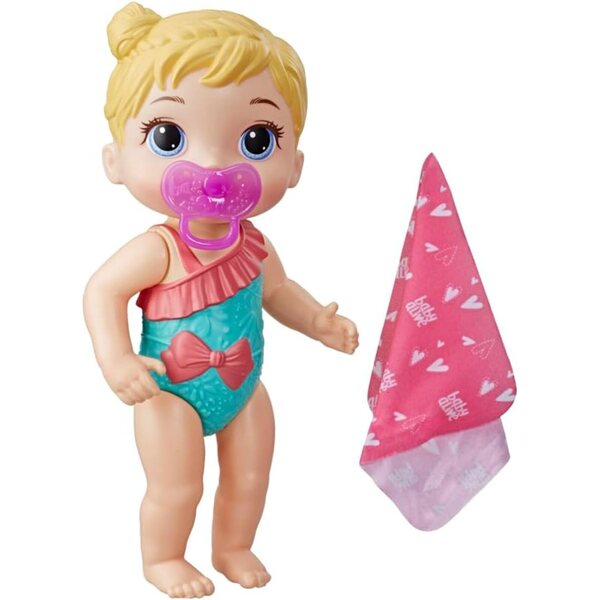 Baby Alive Baby Punny und Hugs Blonde mit Badeanzug und Accessoires