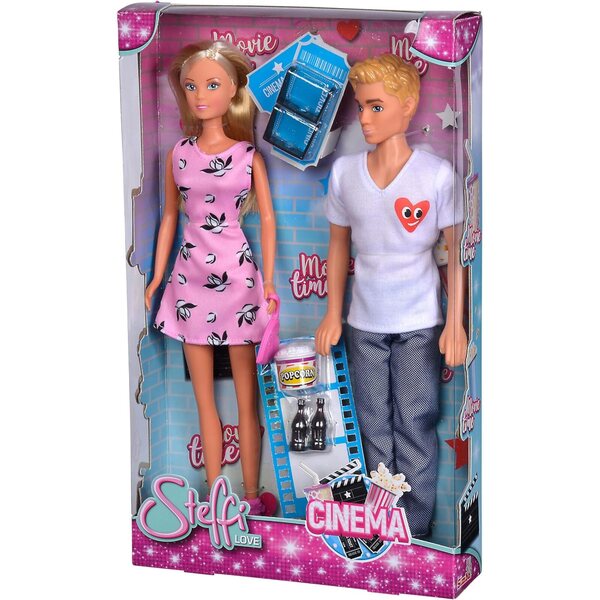 Steffi Love Cinema mit Kevin, Popcorn, Getränken und 3D-Brille - Puppe 30 cm