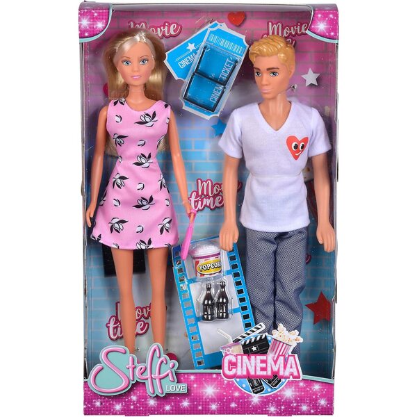 Steffi Love Cinema mit Kevin, Popcorn, Getränken und 3D-Brille - Puppe 30 cm