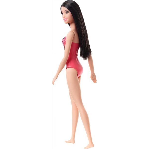 Barbie Bambola Mora con Costume da Bagno Rosa Grafica - Gioco Bambini 3+ Anni