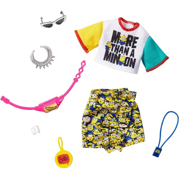 Barbie Fashion Pack Minions: Gonna, Top e Accessori Esclusivi per Bambine