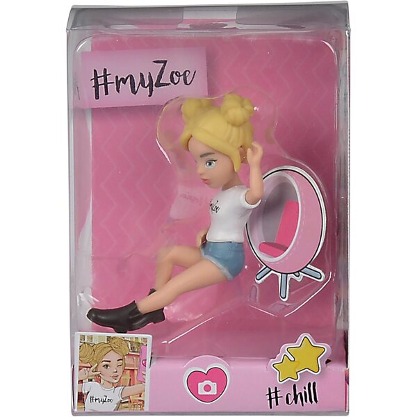 #myZoe Simba, Chill Minifigurenpuppe für Mädchen in 8 verschiedenen Posen