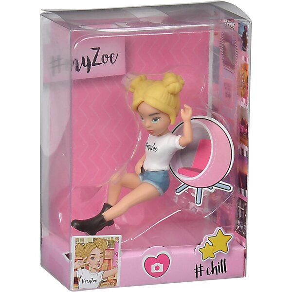 #myZoe Simba, Chill Minifigurenpuppe für Mädchen in 8 verschiedenen Posen