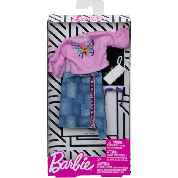 Komplettes Barbie-Mode-Kleidungsset – Puppenzubehör für Kinder ab 3 Jahren