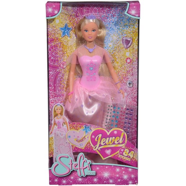 Steffi Love Jewel 29 cm con oltre 80 strass - Bambola da colorare