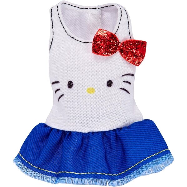 Top Barbie Hello Kitty con Fiocco Rosso - Moda Unica e Divertente per Bambole