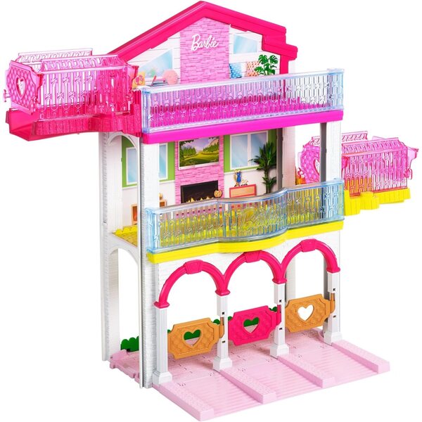 Barbie Cofanetto Centro Ippico con Pista Glitter e Cavallo Motorizzato