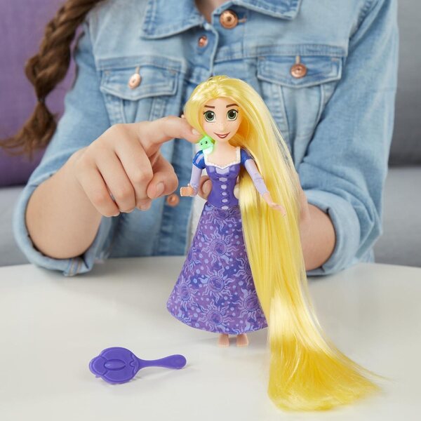 Disney Princess Rapunzel Bambola Cantante con Musica e Luce Pascal