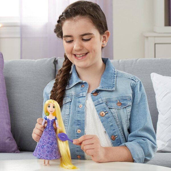 Disney Princess Rapunzel Bambola Cantante con Musica e Luce Pascal