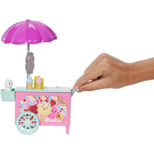 Barbie Chelsea mit Kätzchen und Eiswagen – farbenfrohes und interaktives Spielset