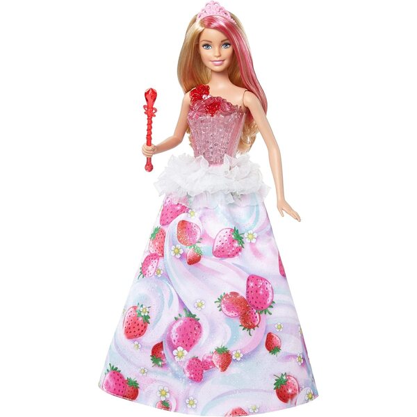 Barbie Princess Candy Kingdom mit Lichtern und Geräuschen und Zauberstab