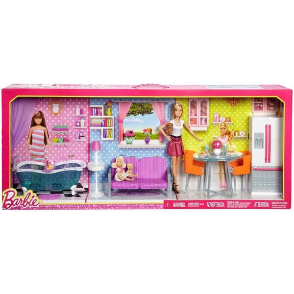 Barbie mit Spielmöbeln – Komplettset für kreatives Spielen
